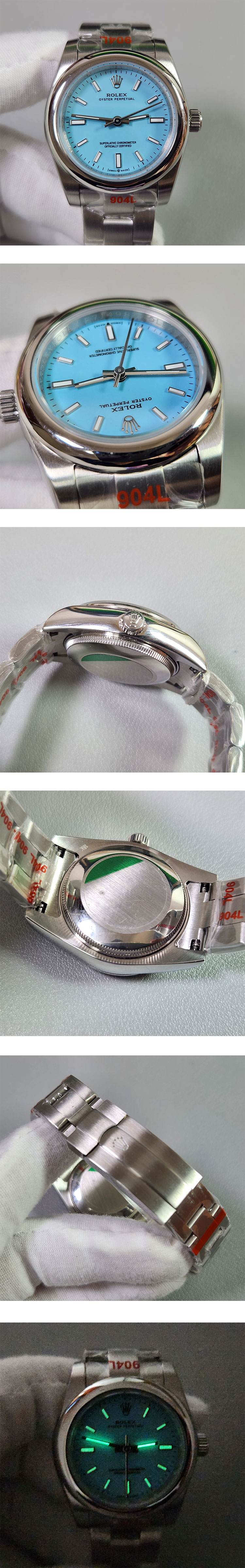最安値挑戦 ロレックス オイスター パーペチュアルM277200-0007 ターコイズブルー 31mm
