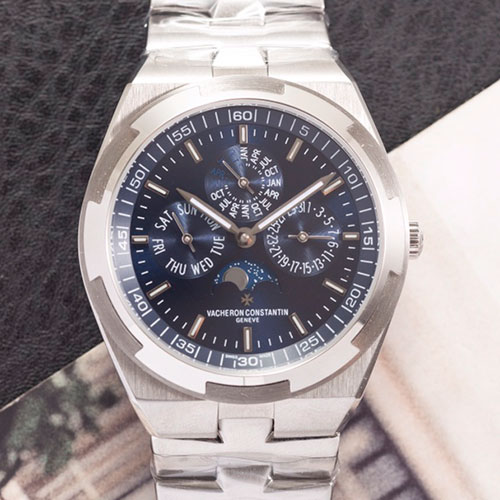 紳士用腕時計 ヴァシュロン・コンスタンタンコピー 4300V/220G-B945 オーヴァーシーズ パーペチュアル ブルー文字盤 JC