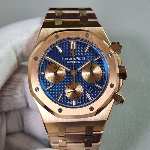 IP製 オーデマ・ピゲコピー時計 ロイヤルオーク クロノグラフ 26331OR.OO.1220OR.01ブルー 商談用