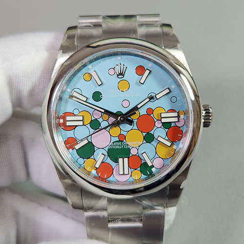 可愛い文字盤ロレックスコピーオイスター パーペチュアルM124300-0008(GM製造メーカー)