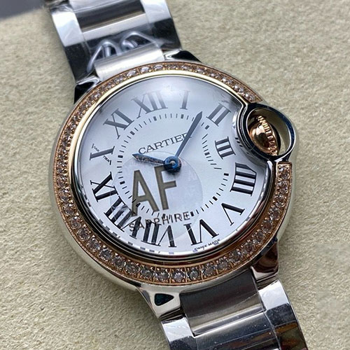 【AF工場】カルティエスーパーコピー バロンブルー W3BB0025 シルバー文字盤