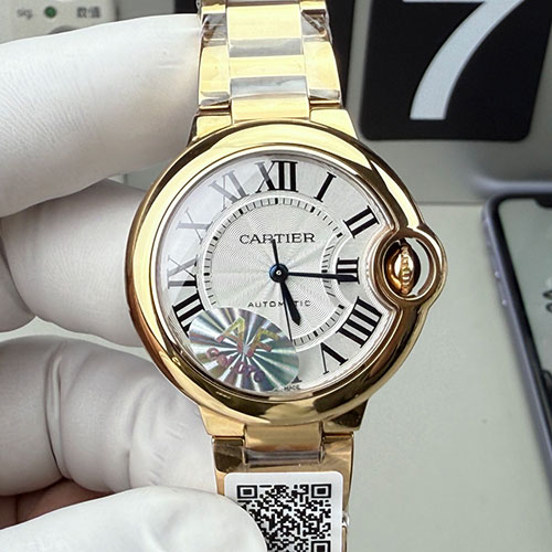 【AF製 高精度】カルティエコピー WGBB0045 バロン ブルー 33mm シルバー