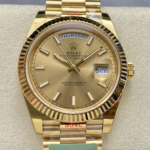 【加重版 重量200g】最強のロレックス M228238-0003 デイデイトコピー 40mm シャンパン 3255搭載 ARF製