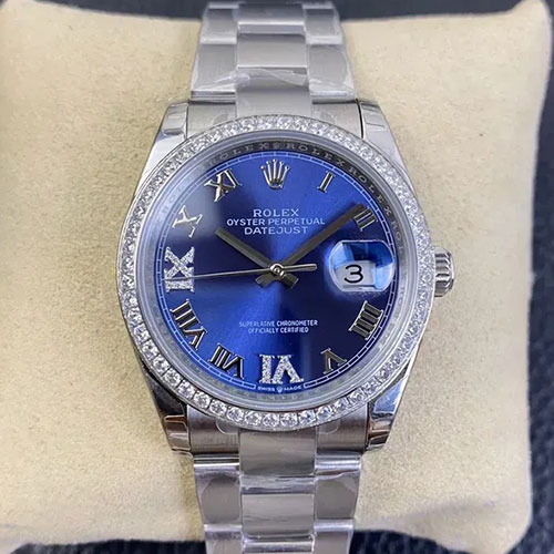 GM製 ブラック人気時計 ロレックスコピー デイトジャスト126284RBR 好評腕時計