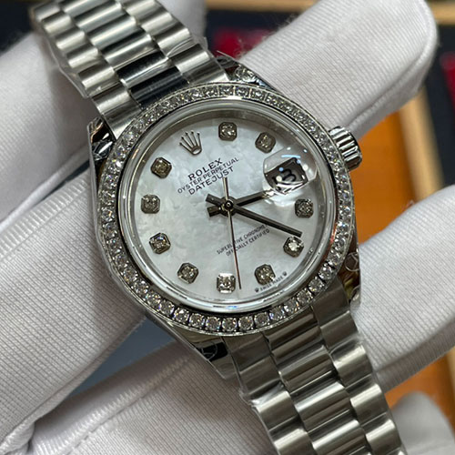 (GM製)ロレックスコピー デイトジャストM279139RBR-0008 ホワイトシェル 28mm (レディース)