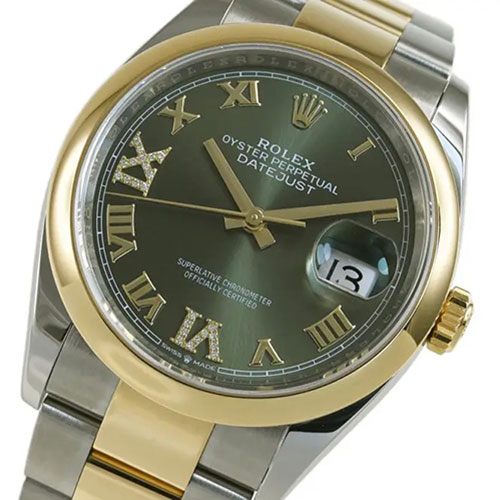GM製 ロレックスコピー M126203-0026 デイトジャスト 36mm オリーブグリーン 高精度 3235搭載