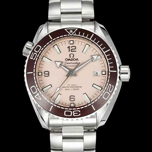 【TVS製】オメガコピー シーマスター プラネットオーシャン 43.5MM 215.32.44.21.09.001 ベージュ SS