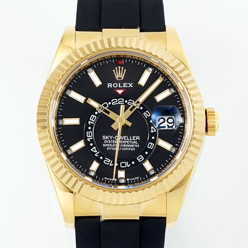 【9002搭載、42mm】最高級ロレックスコピーm336238-0003 スカイドゥエラー ブラック ZF工場