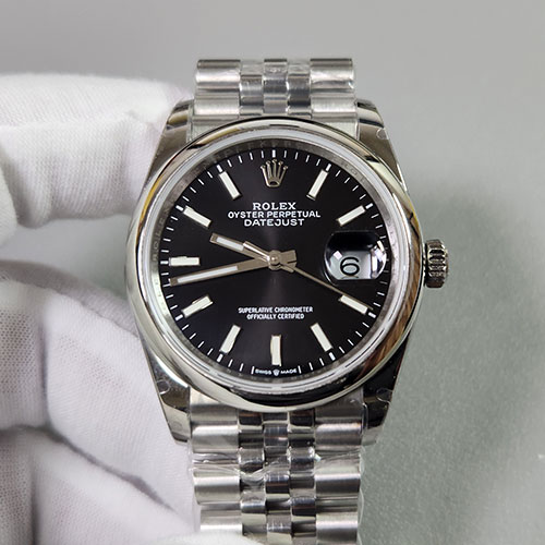 GM工場 デイトジャストM126200-0003 ブラック文字盤 36mm 3235搭載 ロレックスコピー