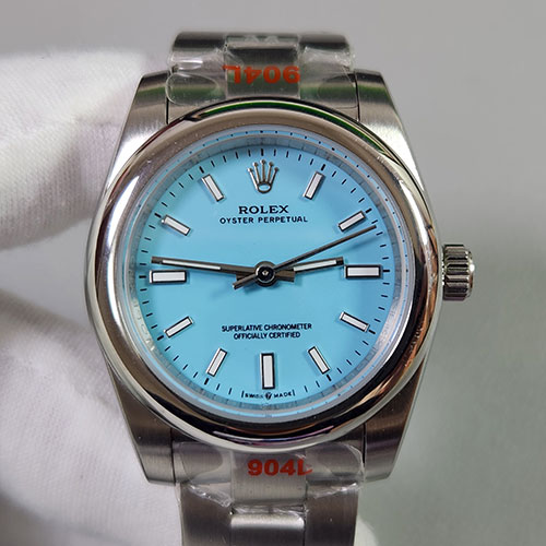 最安値挑戦 ロレックス オイスター パーペチュアルM277200-0007 ターコイズブルー 31mm