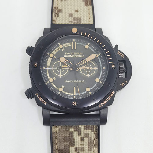 TT製最安値 パネライサブマージブル クロノ ネイビーシールズ PAM01521  コピー時計