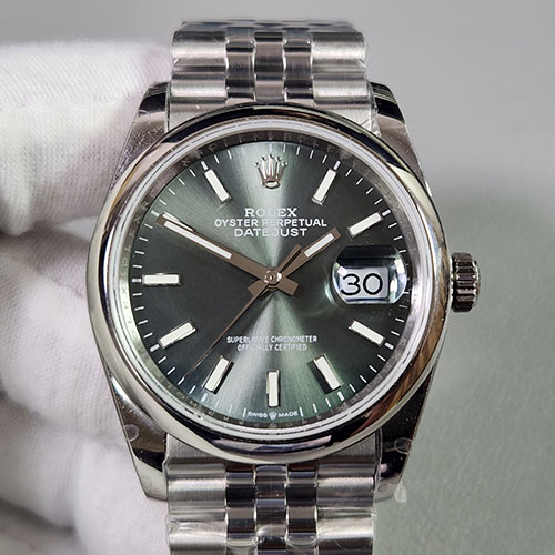 【GM製 3235搭載】ロレックスコピーM126200-0023 デイトジャスト 36mm ミントグリーン 高級腕時計