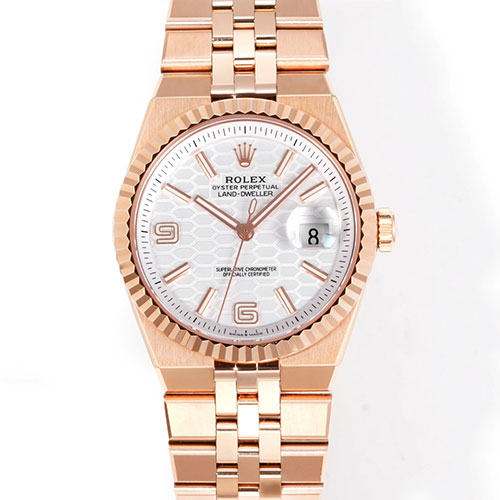 【EB工場 加重版】ロレックス M127235-0001 ランドドゥエラー 36mm シルバー スーパーコピー時計