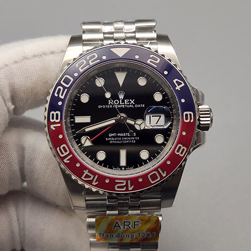 ARF工場最高のロレックスコピーM126710BLRO-0002 GMTマスター Ⅱ 40mm 3285ムーブメント！最高精密