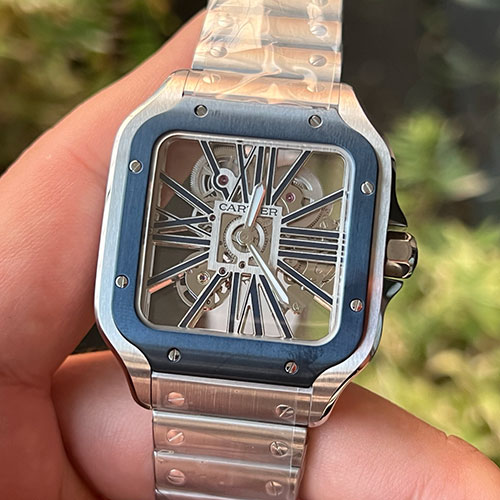 RF工場 ブランド時計コピーカルティエ サントス ドゥ スケルトン WHSA0028 卓越性の追求