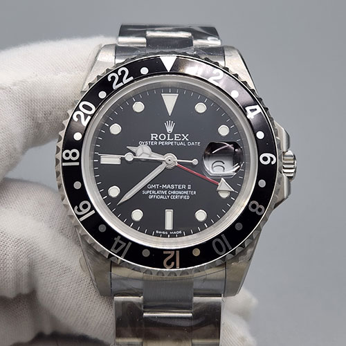GM製ロレックスコピー GMTマスター II 16710 ブラック 3186搭載! 優れた精度
