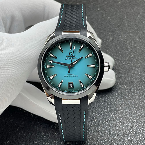 【VS工場ブランド時計コピー】 オメガ シーマスター アクアテラ41mm ターコイズ文字盤 220.32.41.21.03.001 新品発見