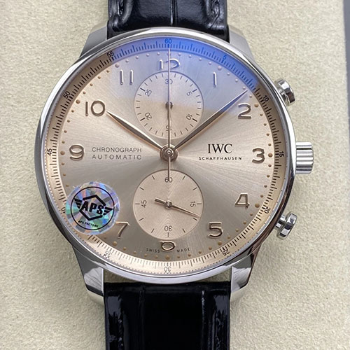 【APS製造 ベージュ】 IWCコピー インターナショナルウォッチカンパニー ポルトギーゼ クロノグラフ IW371624 デューン