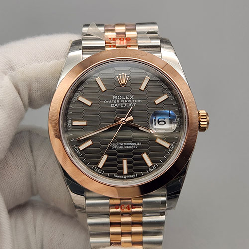 【XT工場 最安値】ロレックス デイトジャスト スーパーコピー時計 41 126301 グレーフルーテッド