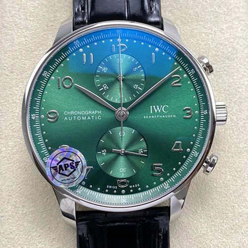 APS工場 IWCコピー  インターナショナルウォッチカンパニー ポルトギーゼ クロノグラフ IW371615 グリーン