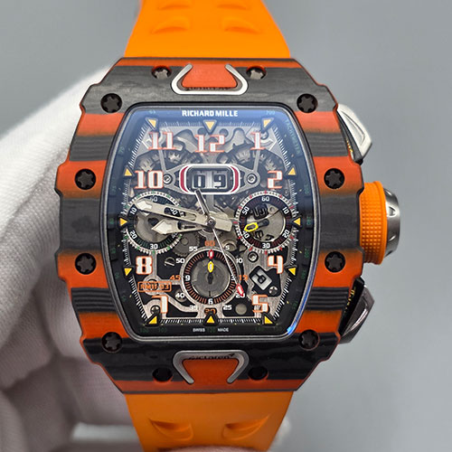 KU製工場製 リシャール·ミルコピー フライバック クロノグラフ RM 011-03 McLaren