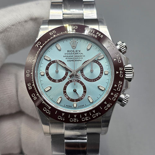 【加重版 ホワイトゴールド砲金】ロレックスコピー コスモグラフデイトナ M116506-0001 40mm(アイスブルー) (BDS製造)