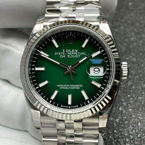 優れた精度 VS製 ロレックスコピー M126234-0059 デイトジャスト 36mm グリーン