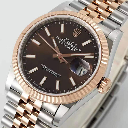 ARF工場 ロレックスコピー M126231-0025 デイトジャスト 41mm チョコレート