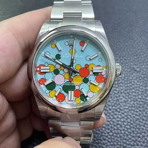 (VS製)ロレックスコピー M124300-0008 オイスターパーペチュアル ケース径41mm セレブレーションモチーフ