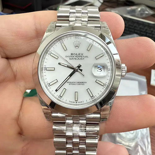 VS製 ロレックスコピーデイトジャスト M126300-0006 (ケース径41mm) ホワイトダイヤル 高級腕時計ブランド