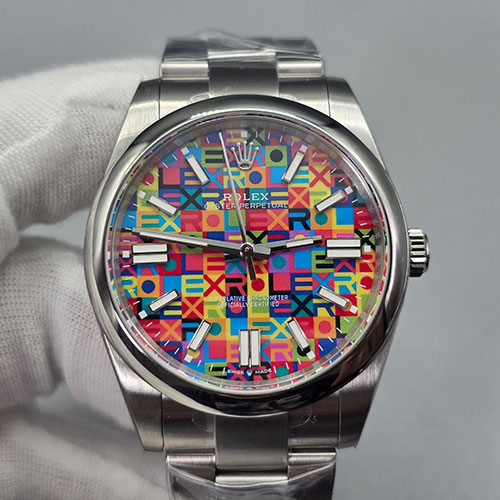 【EWE製】ロレックスコピーオイスターパーペチュアルM126000-0016 ケース 径36mm レインボー文字盤