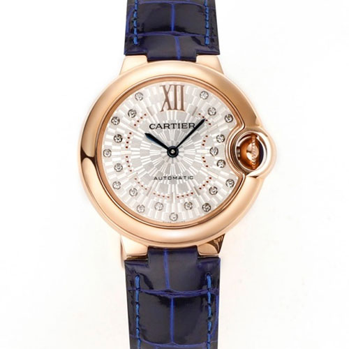 AF製 カルティエコピー WGBB0052 バロン ブルー ドゥ カルティエ ウォッチ 33mm レディース