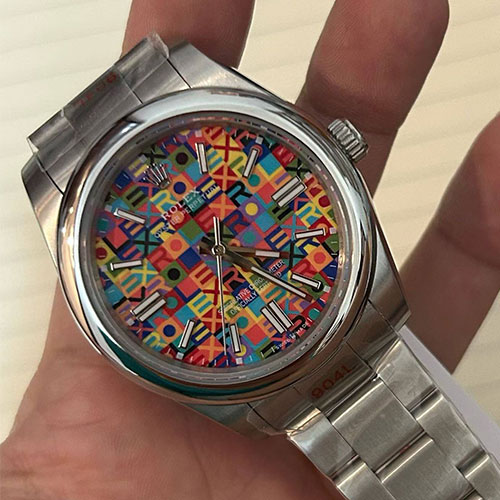 (TT製)ロレックスコピー最安値 オイスターパーペチュアル 134300 レインボー文字盤 41mm