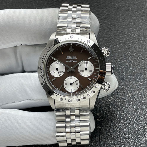 (ROLEX&Tiffany) ロレックスコピー時計デイトナ6265 ブラウン文字盤 SN製 品質安心
